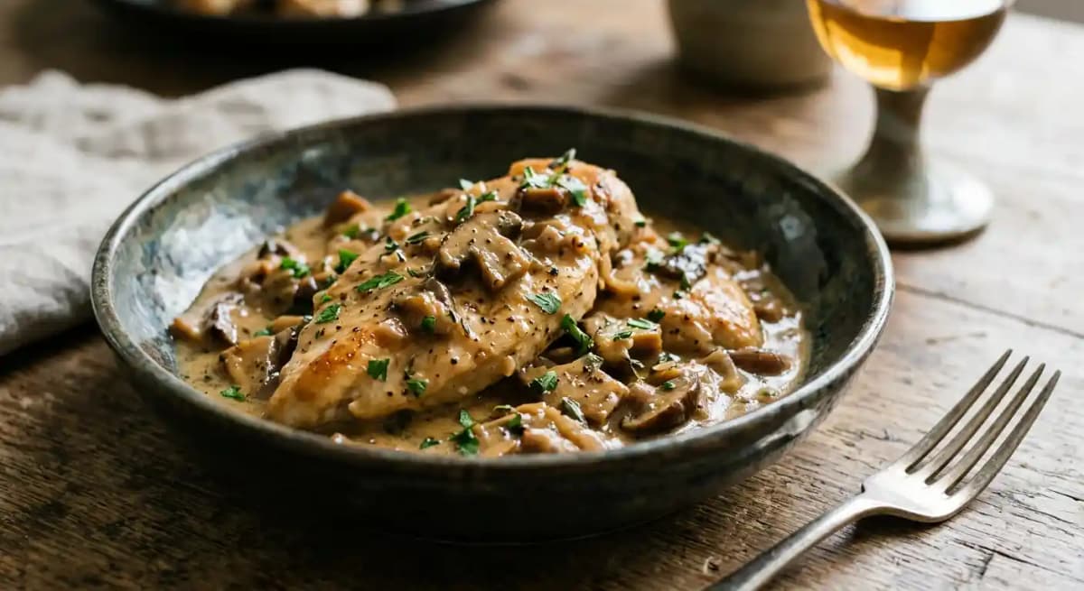 Petto di Pollo ai Funghi Porcini