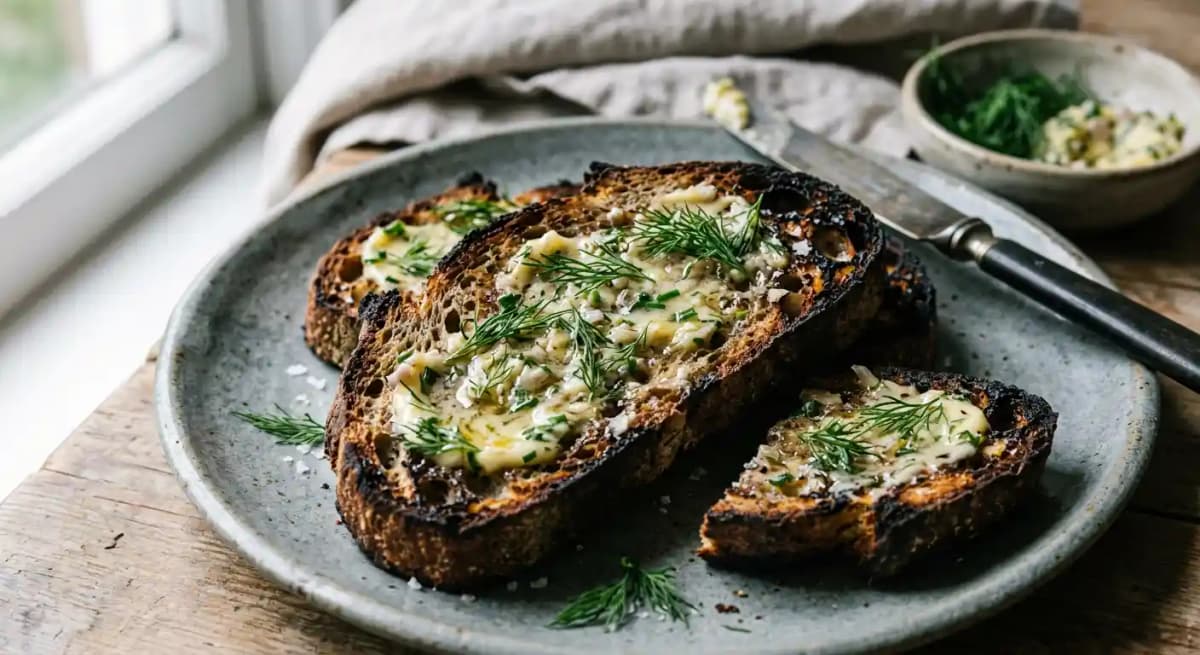charred sourdough