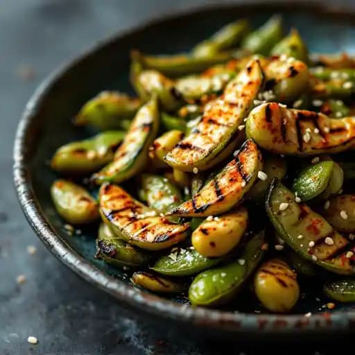 Oak Grilled Edamame