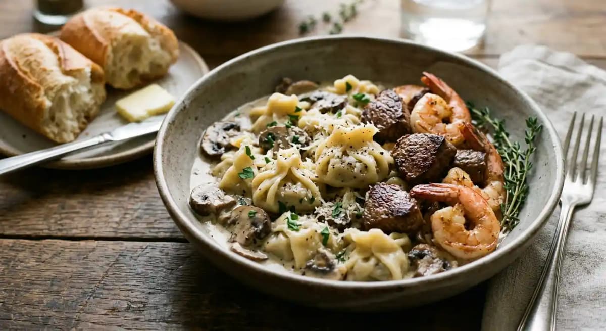 Four Cheese Mushroom Sacchetti