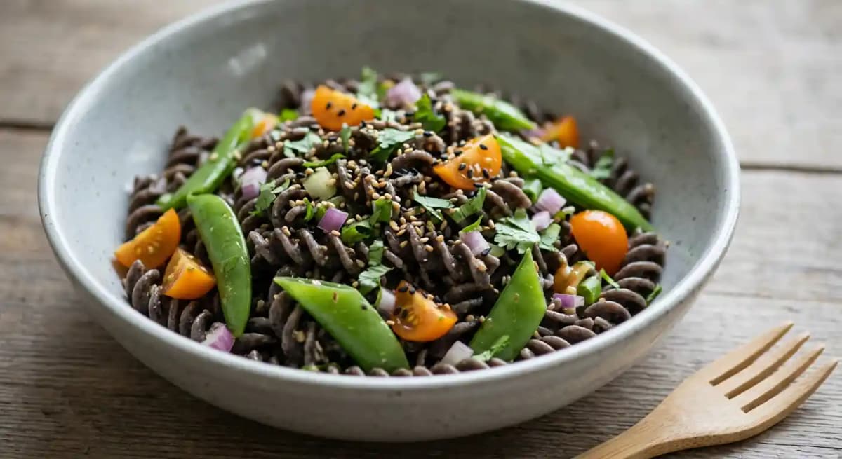 Sesame Black Bean Pasta