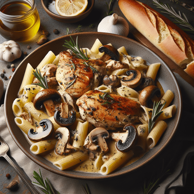 Chicken Madeira Rigatoni