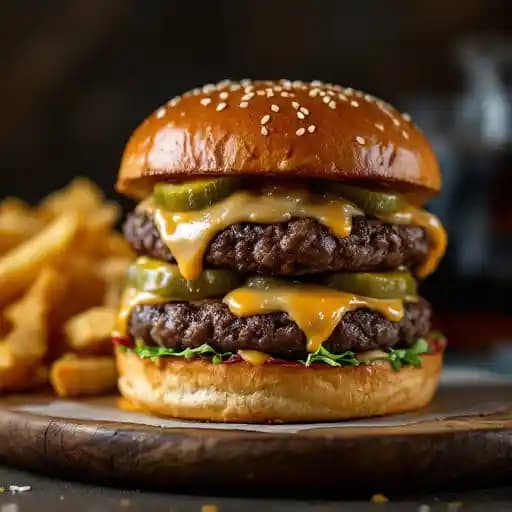 whiskey & onion smash burger