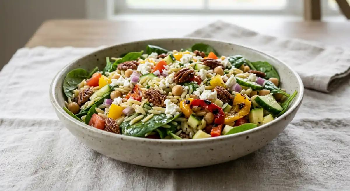 SPINACH AND ORZO SALAD
