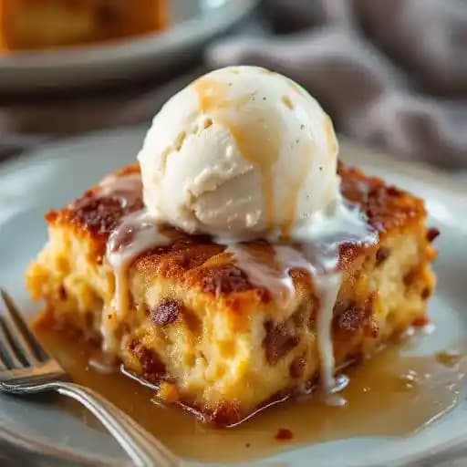 BOURBON BREAD PUDDING