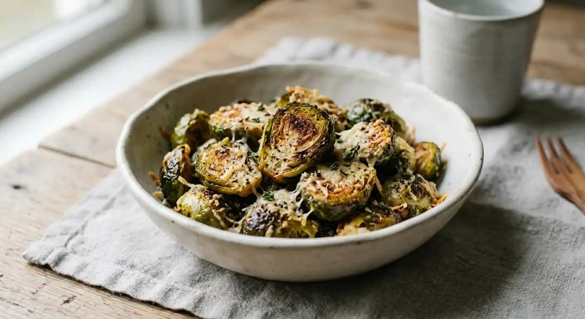 Crispy Parmesan Brussels Sprouts