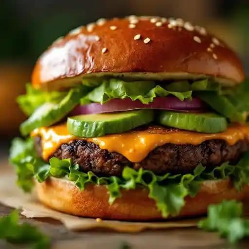 Vegan 'B.B. King' Burger