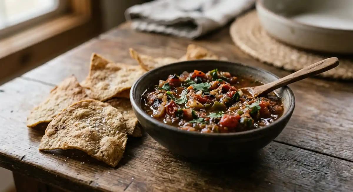 Fire Roasted Salsa & Chips