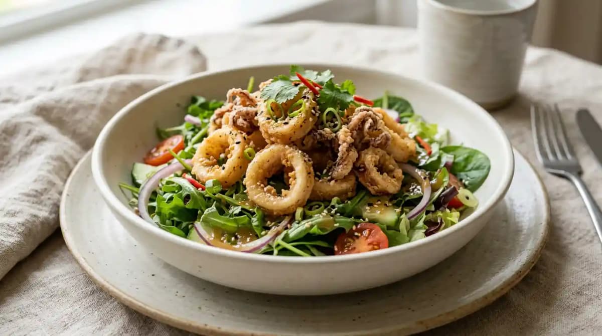 Crispy Calamari Salad