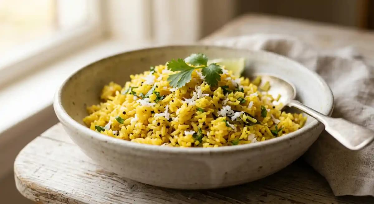coconut turmeric rice