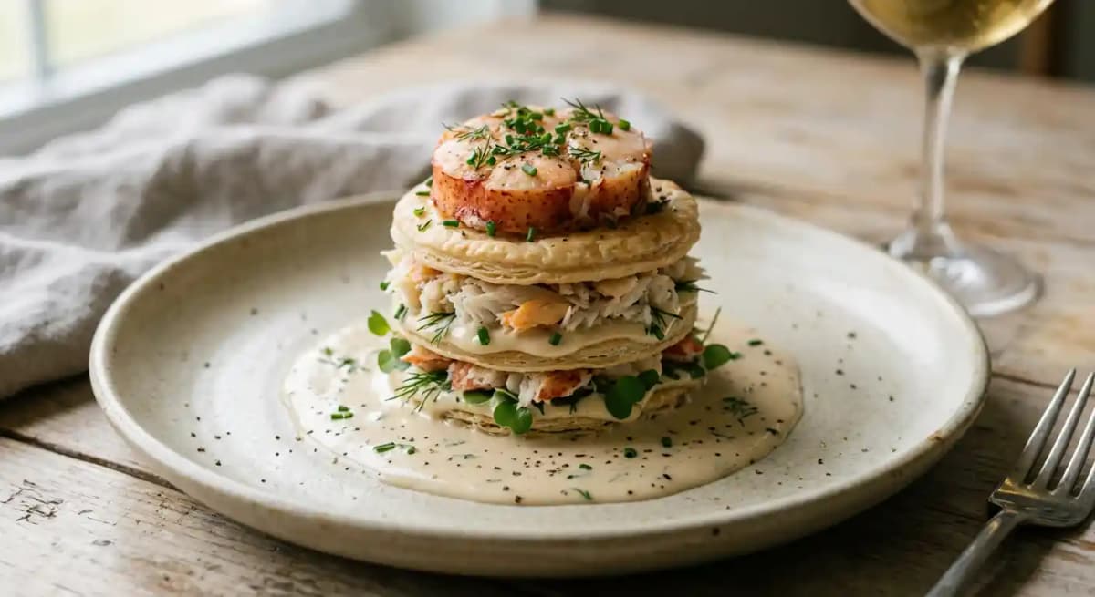 Crab and Lobster Napoleon