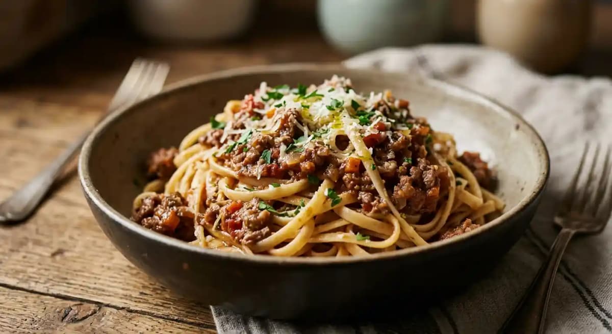 Linguine Bolognese