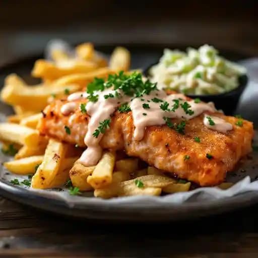 Fish and Chips - Wild Salmon