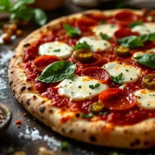 Spicy Pepperoni Pizza