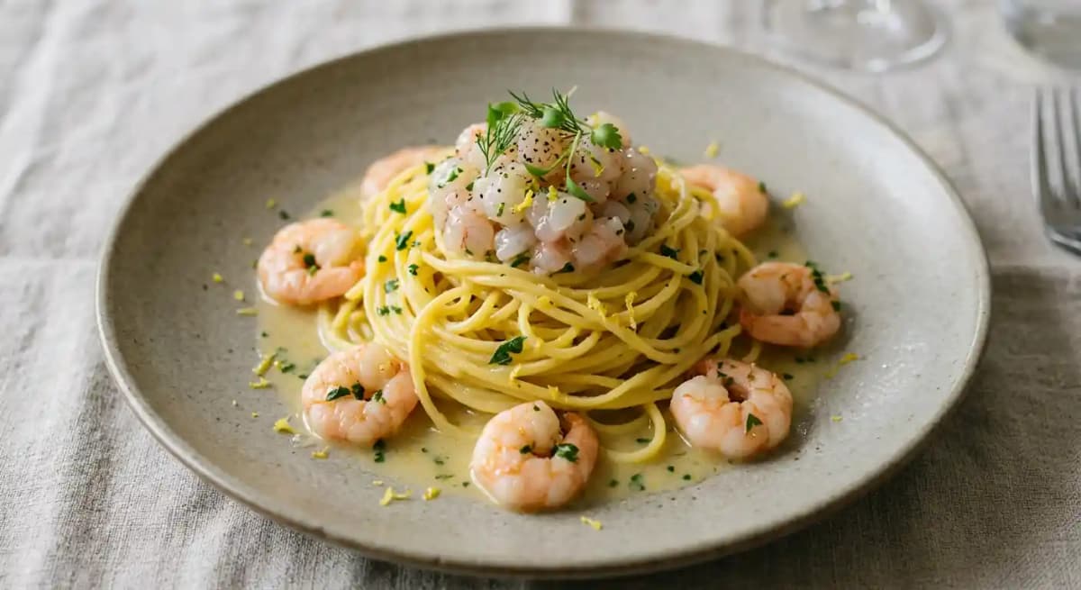 Tagliolino with Prawn and Lemon