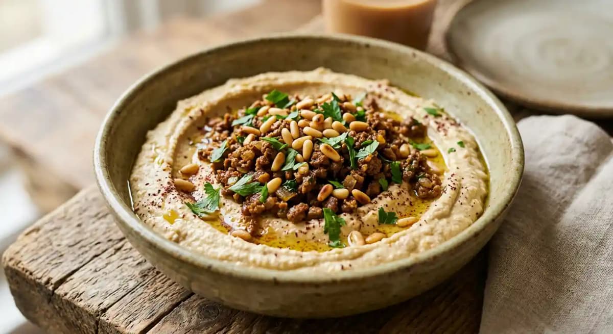 Hummus with Meat