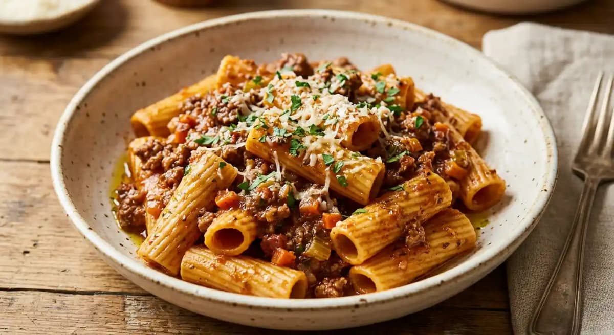 Rigatoni Bolognese