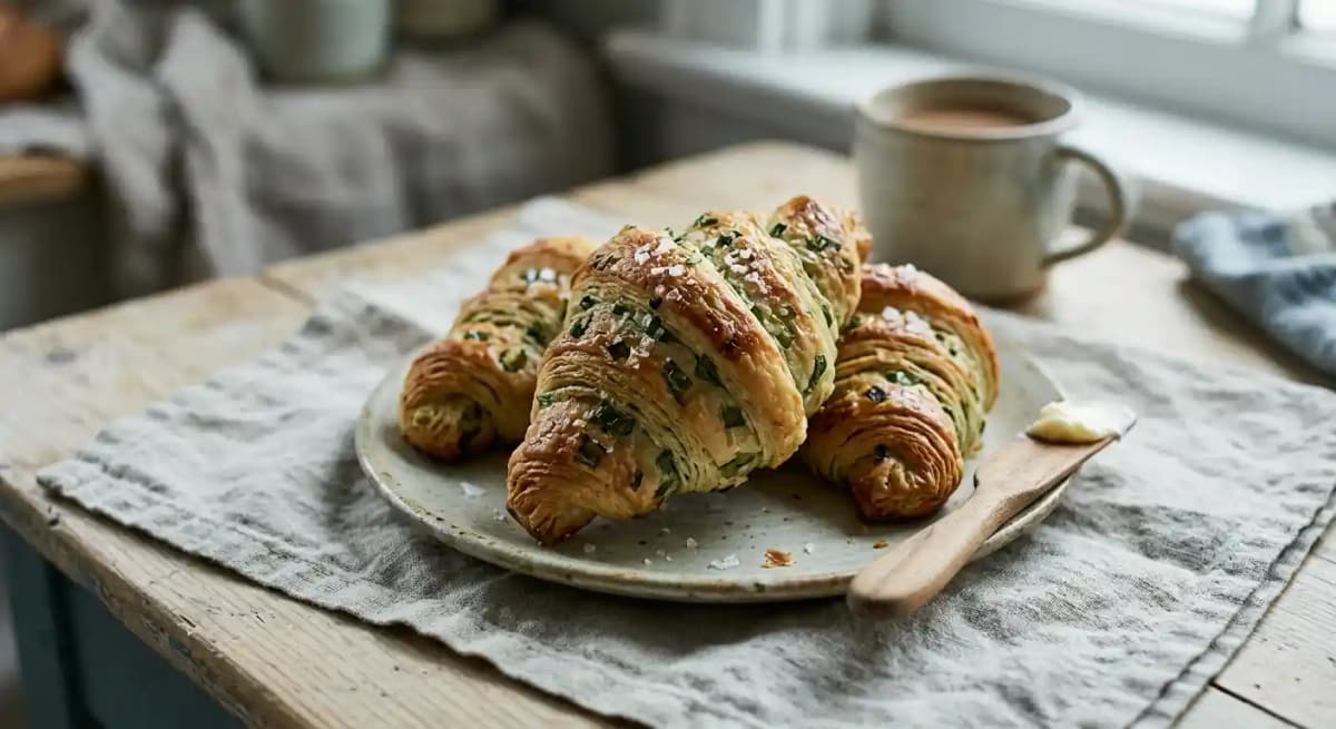MINI SCALLION CROISSANTS