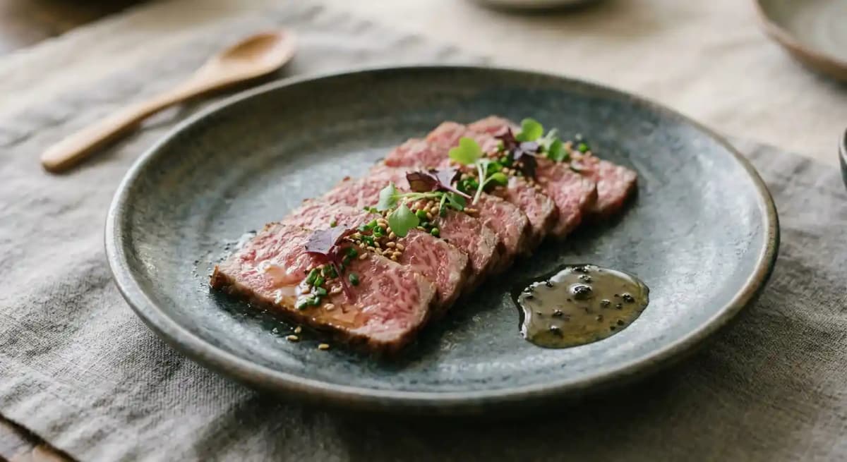 AUSTRALIAN WAGYU BEEF TATAKI