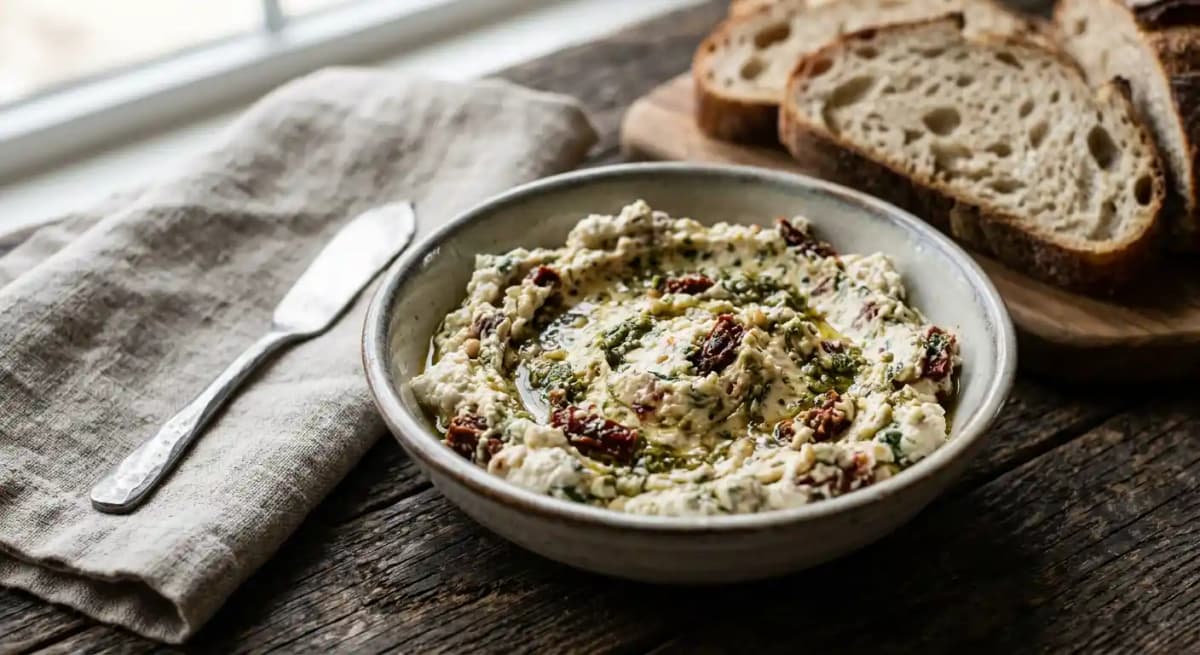 Sun-dried Tomato & Pesto Chèvre