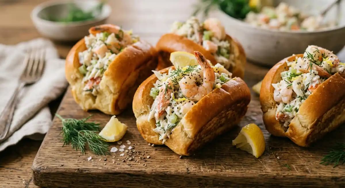 Blue Crab & Shrimp Salad Sliders