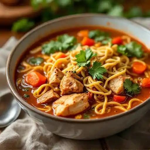 Jerk Chicken Noodle Soup