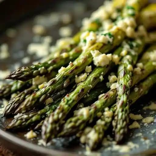 **Grilled Asparagus with Gorgonzola Butter