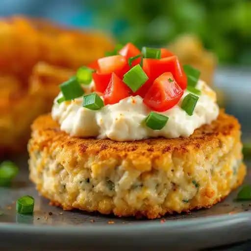 Fried Green Tomatoes & Crab Cakes