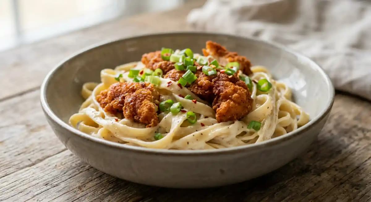 WEDNESDAY – HOT CHICKEN PASTA ALFREDO