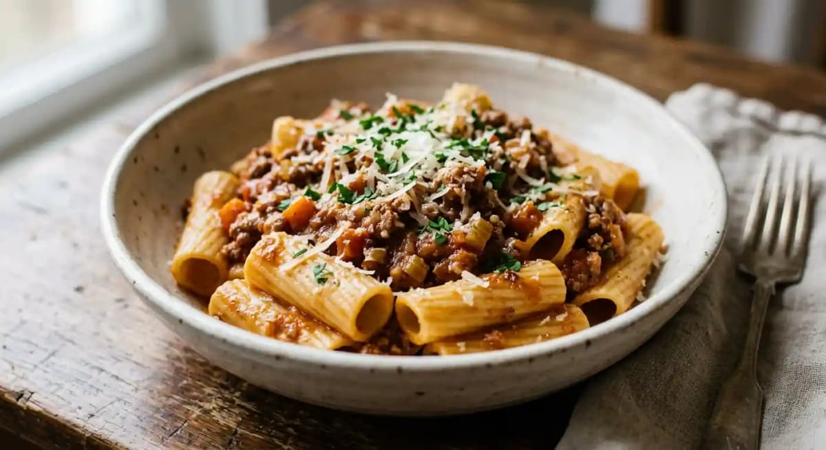 Rigatoni Bolognese