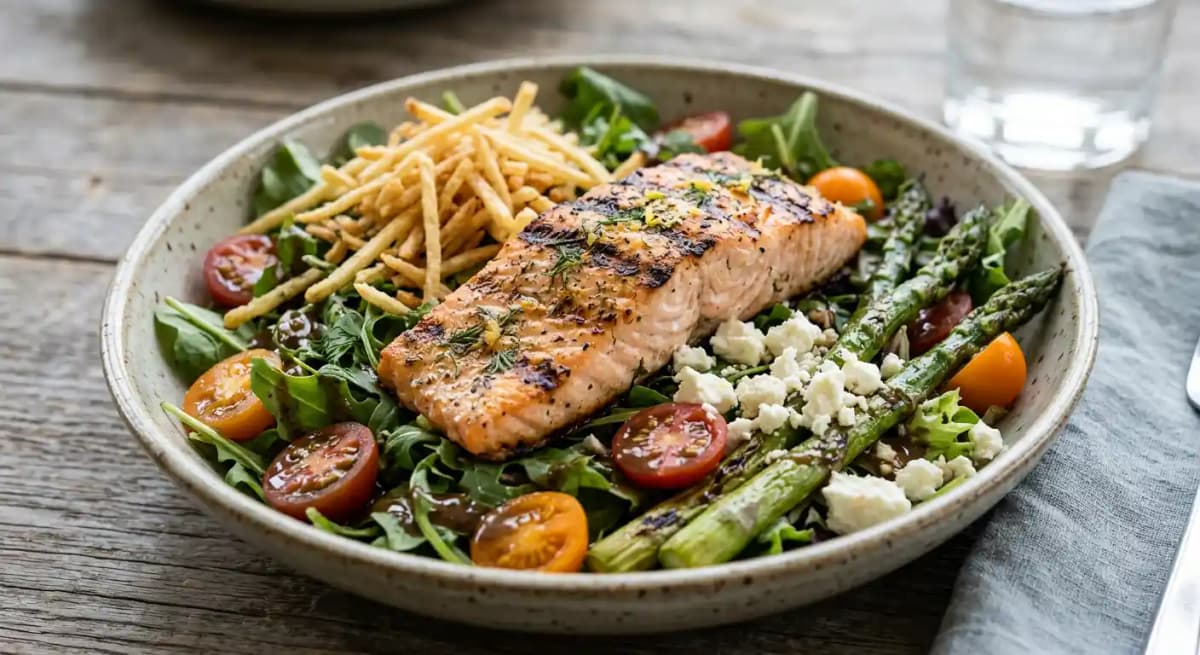 Grilled Salmon Salad