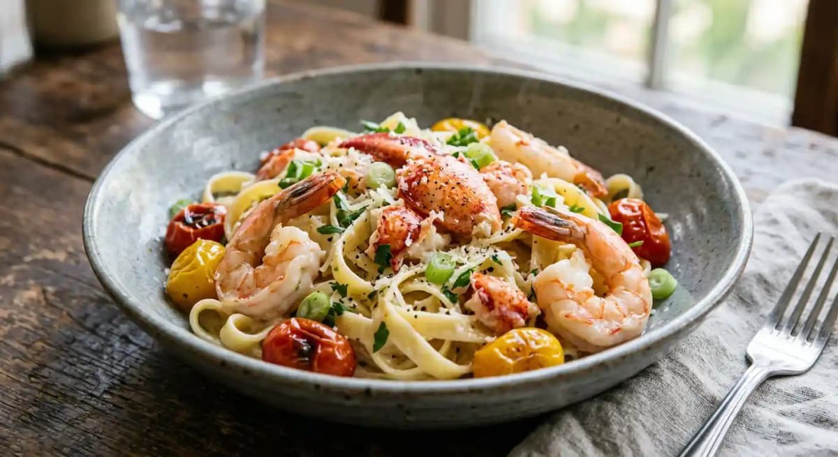 Lobster & Shrimp Fettuccine