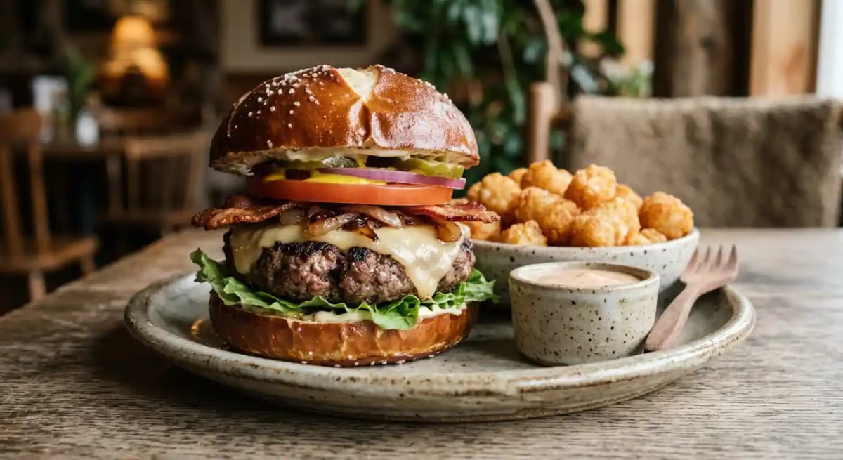 Housemade Yak Burger