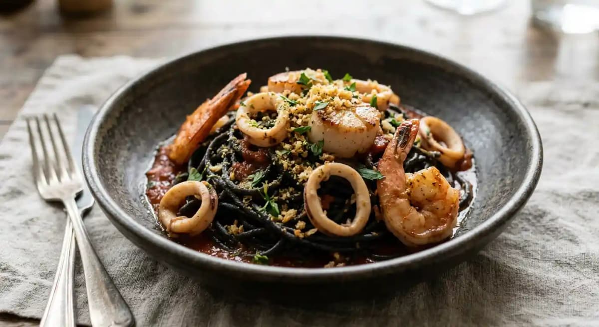 Chitarra Nero Frutti di Mare