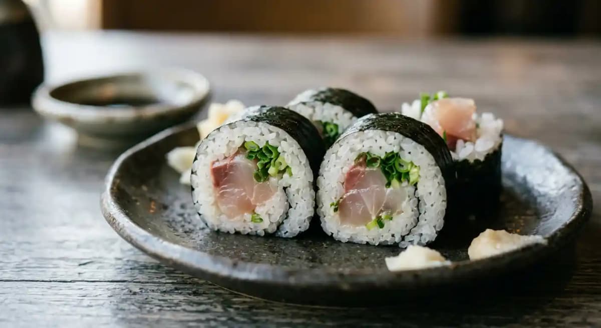 Yellow Tail & Scallion Roll