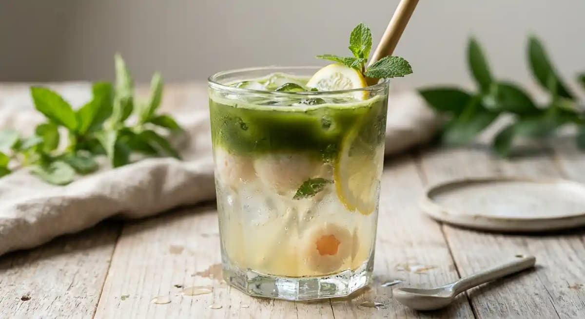 Matcha Lychee Lemonade