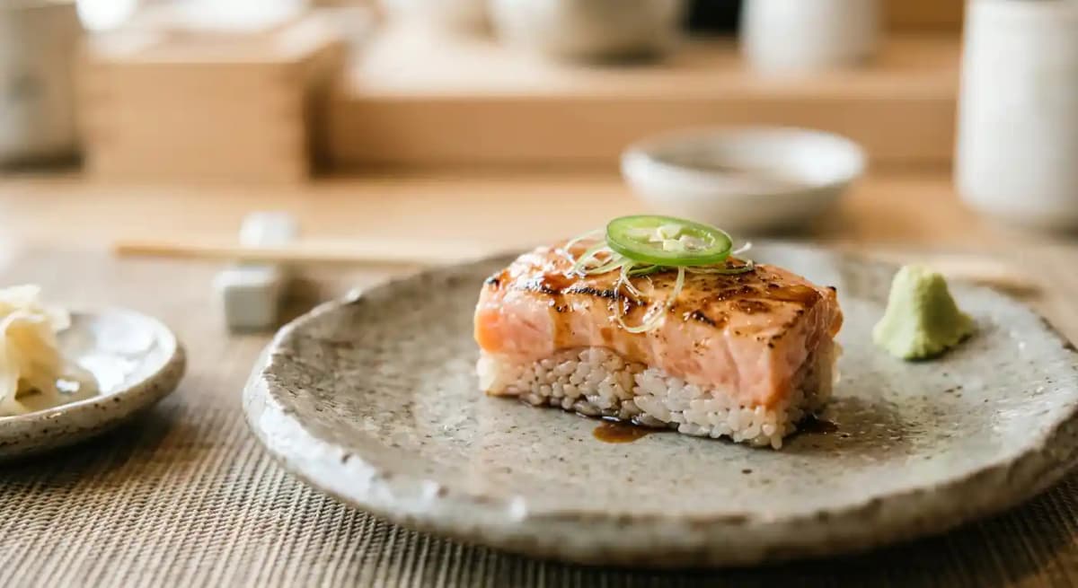 Aburi Oshi-Sushi Salmon*