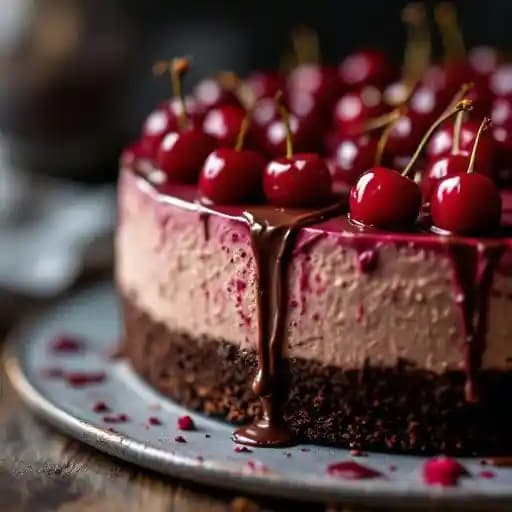 Very Cherry Ghirardelli® Chocolate Cheesecake