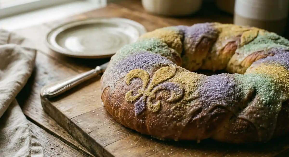 Fleur de Lis King Cake