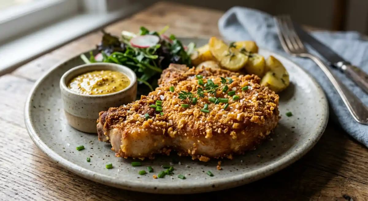 Pretzel-crusted Pork Chop