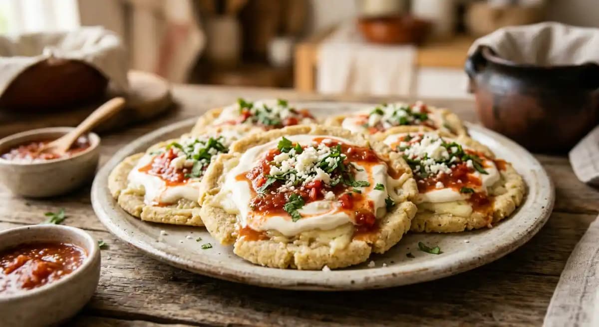 Picaditas De Queso, Crema , Y Salsa