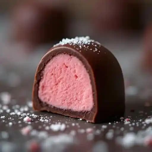 Dark Chocolate Strawberry Mousse Bonbon