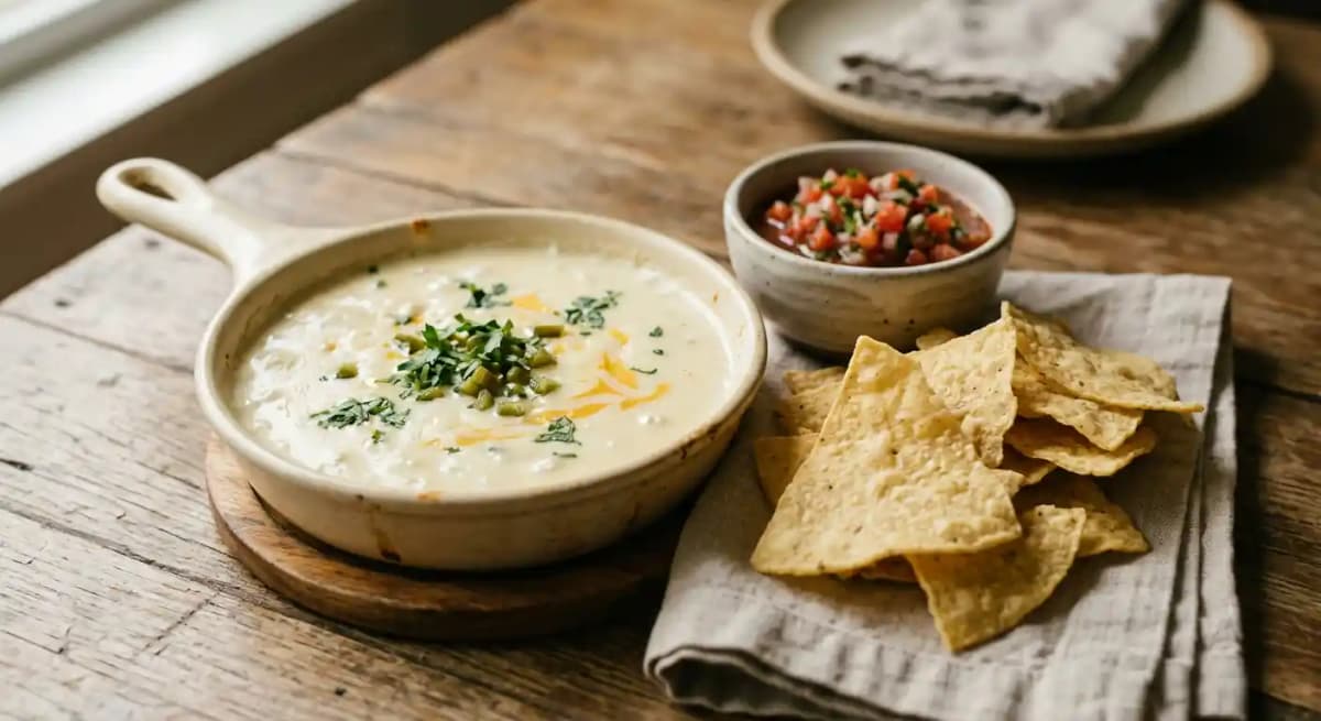 White Skillet Queso