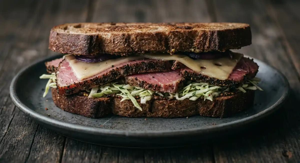 PASTRAMI'D SWORDFISH SANDWICH