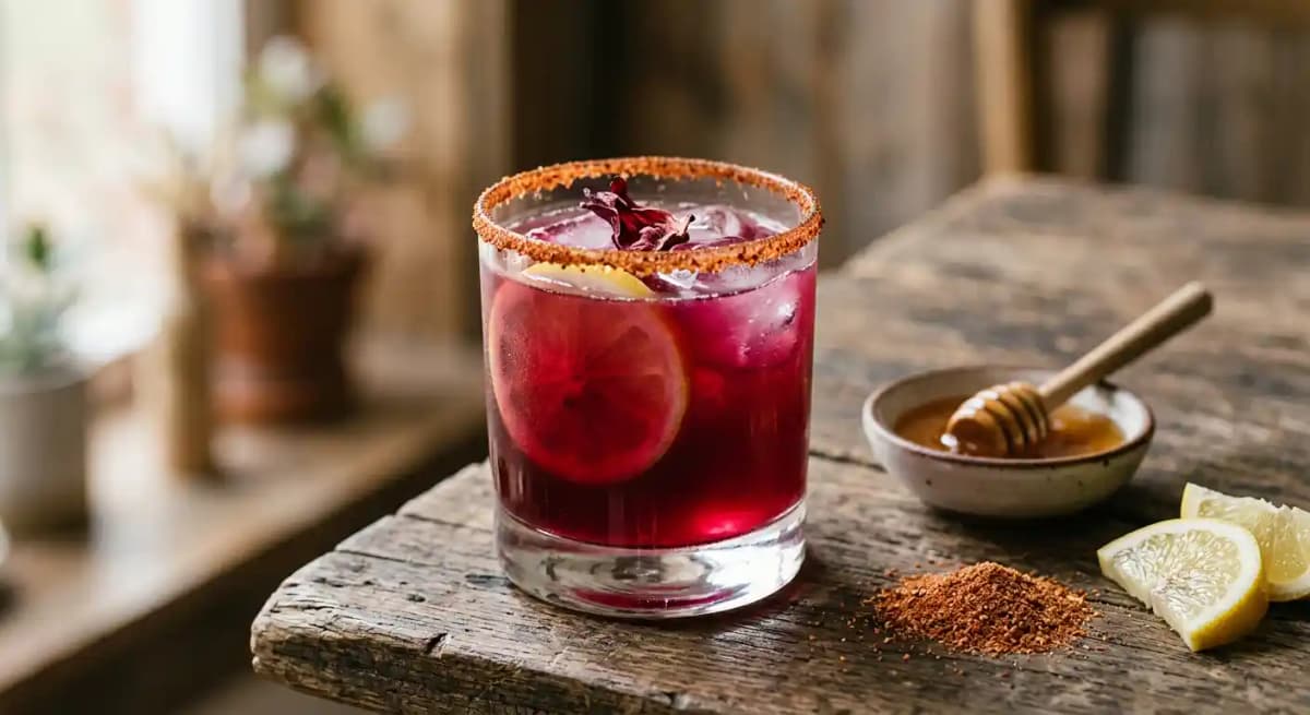 Hibiscus infused Tequila