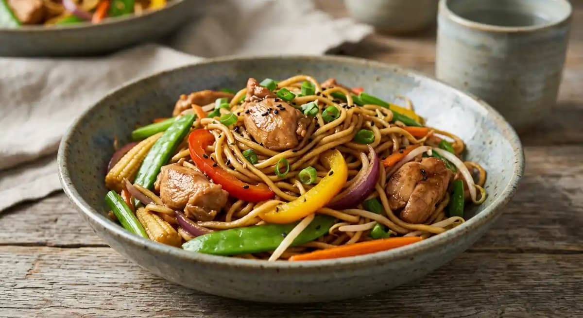 OYSTER SAUCE CHICKEN CHOW MEIN