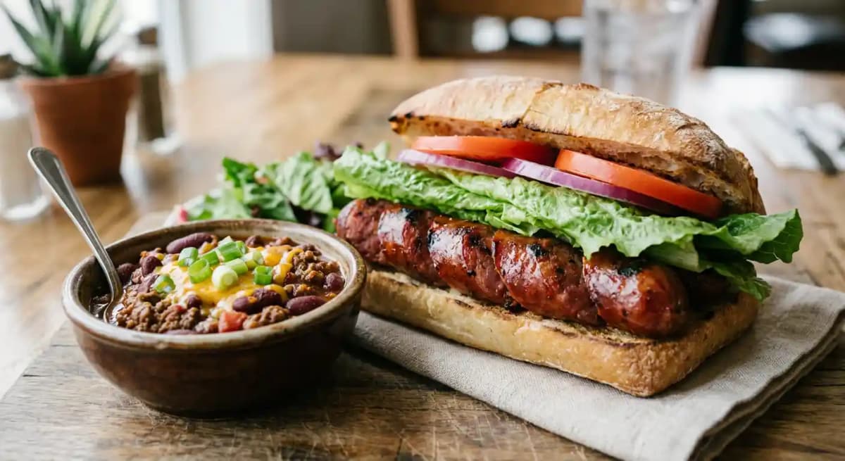 Andouille Sausage Sandwich