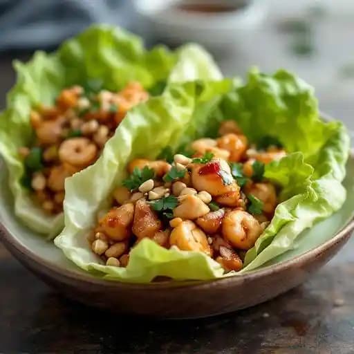 Szechuan Chicken Lettuce Wraps