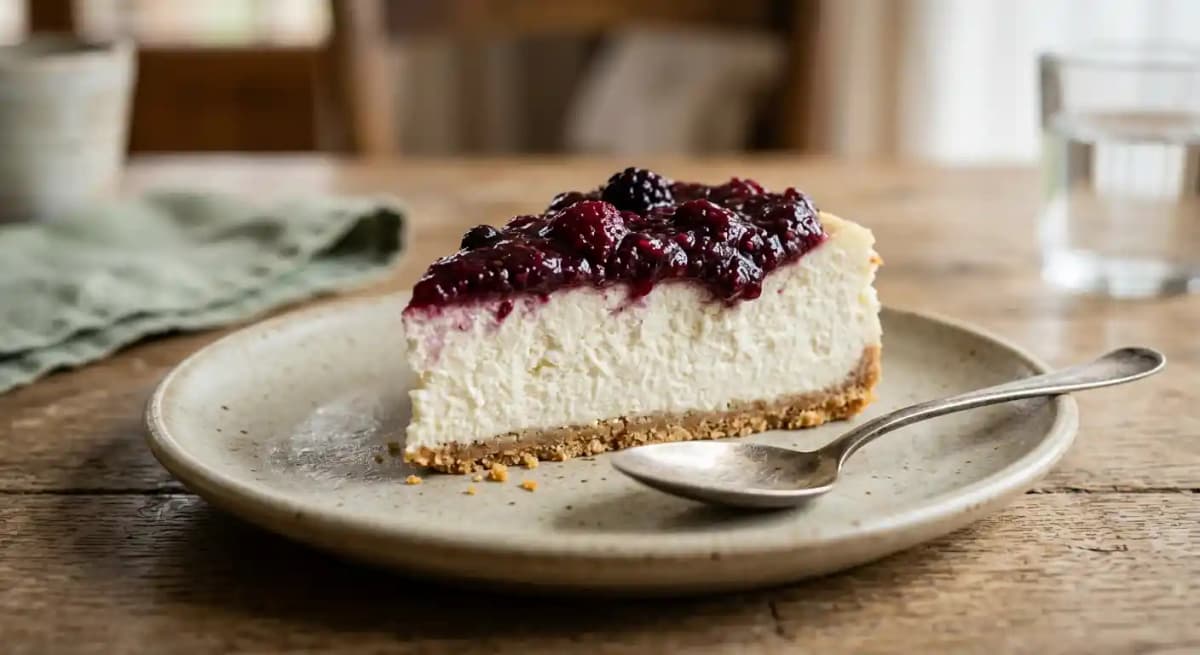 Payoyo Goat Cheese Cheesecake with Seasonal Fruit Jam