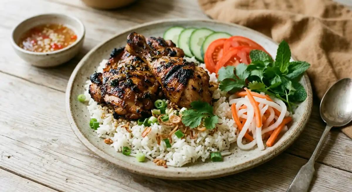 Cơm Gà Nướng - Grilled Chicken